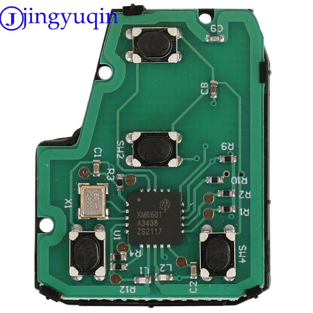 Jingyuqin llave remota de 314,4 Mhz para Toyota Camry G/ H Chip opcional 2012-2017 HYQ12BDM/HYQ12BEL/GQ4-52T/89070-52D70/B51TE