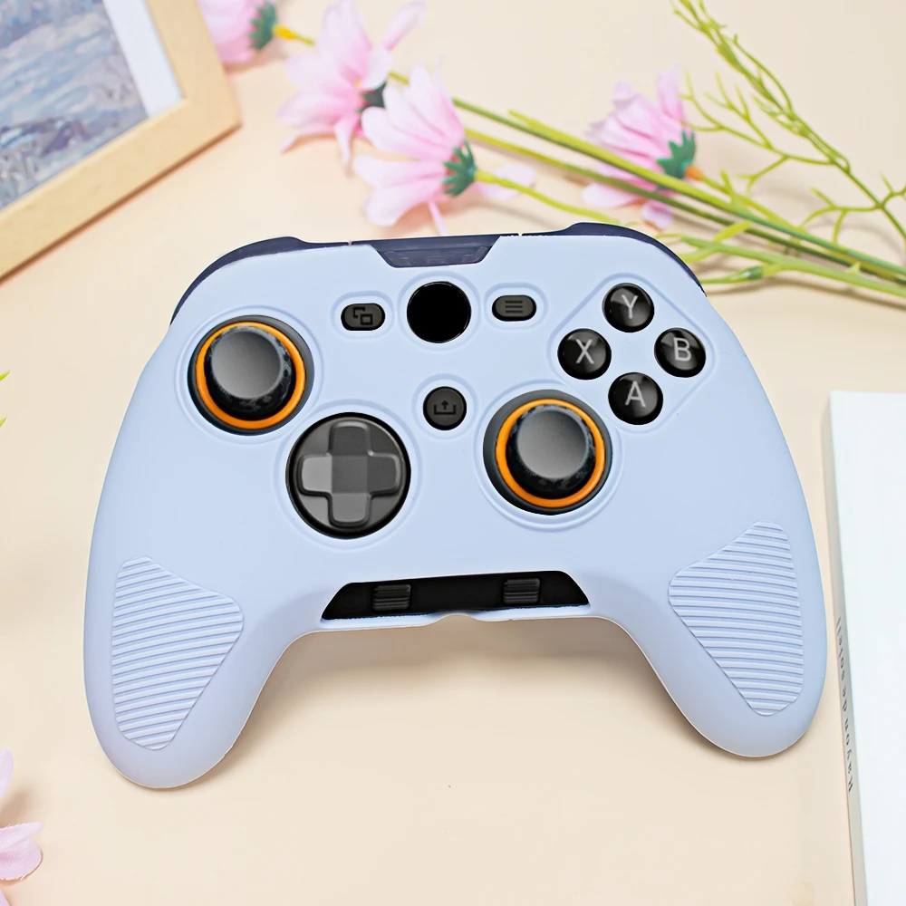 Para SCUF VALOR PRO Capa protetora de silicone anti-queda à prova de poeira controlador de jogos capa protetora laranja cinza preto