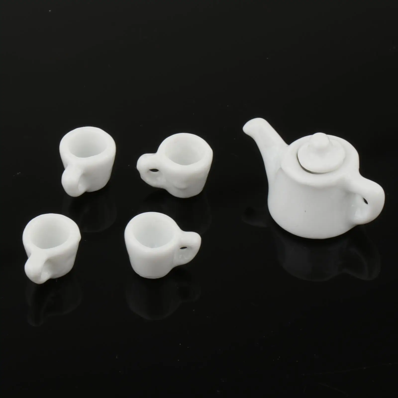 1:12 Dollhouse Miniature Tea Set Mini Furniture Toys Decoration for Dolls House Toy Desktop Photo Props Living Room Mini Kitchen