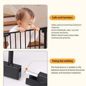 حاجز سلامة الطفل بوابة ضغط الطفل حماية الطفل سلم الطفل 75 إلى 147 سم أعلى 8 مبيعات حاجز سلم الطفل - No8
