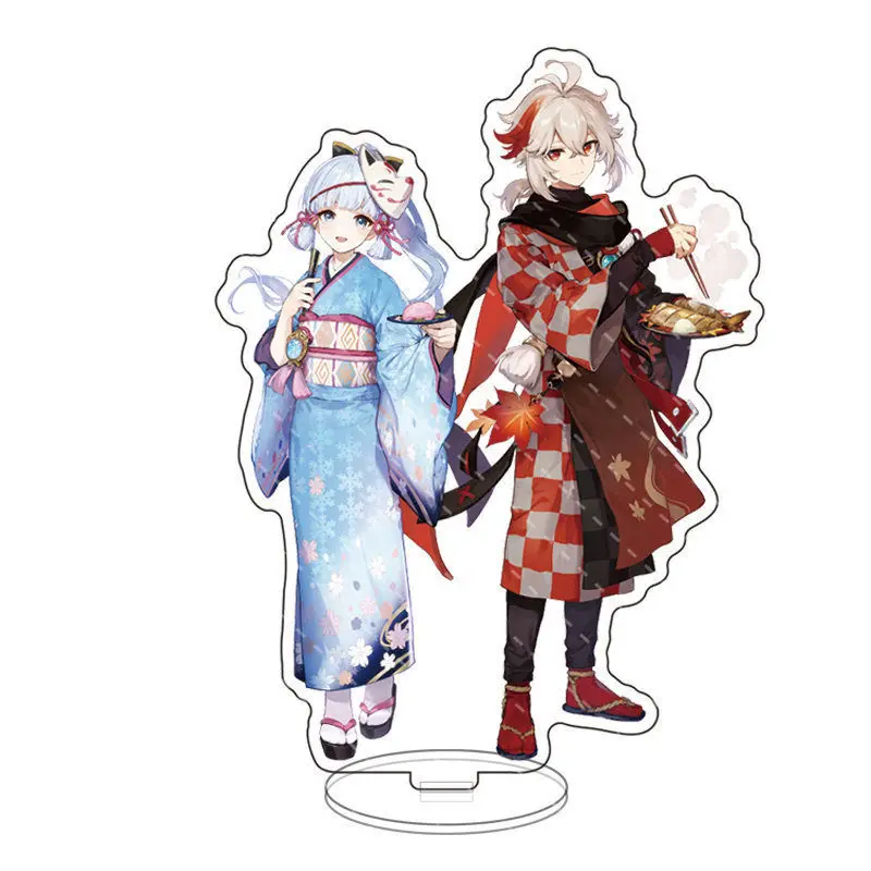 Genshin lmpact Anime Figure Acrylic Stand Varesa Mavuika Kinich Wanderer Model Plate 1pc Desk Decor Standing Sign Game Fans Gift