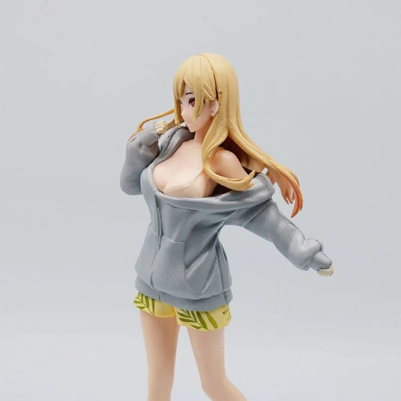 My Dress Up Darling Kitagawa Marin Hoodie Anime Girl Figure PVC Statue Collectible Desktop PC Case Decor Hot Sale Otaku GiftFans