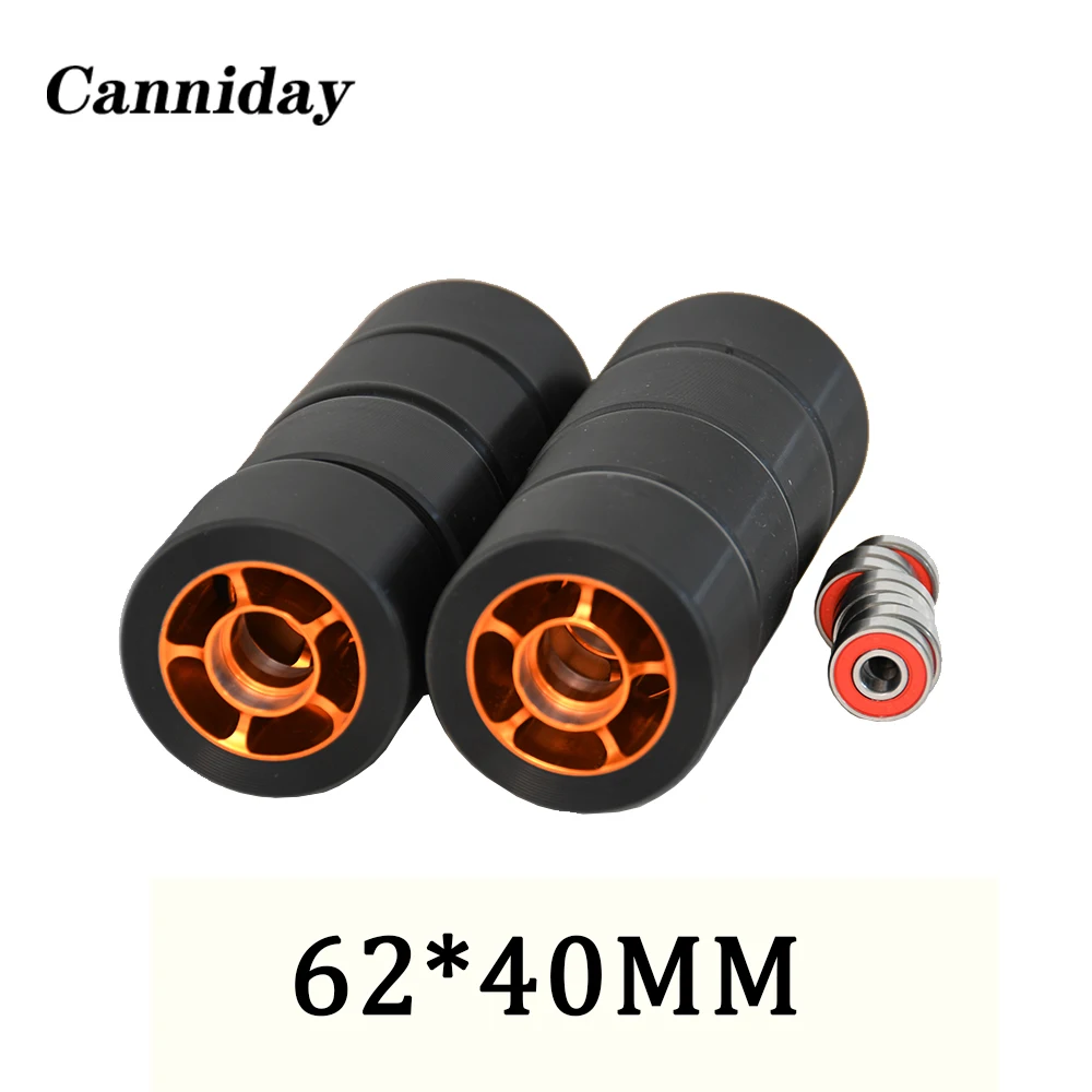 

Professional extreme scooter aluminum alloy wheels 8pcs 62*40mm, elastic wear-resistant PU, wheelchair trolley bicycle