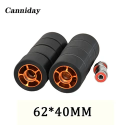 Professional extreme scooter aluminum alloy wheels 8pcs 62*40mm, elastic wear-resistant PU, wheelchair trolley bicycle