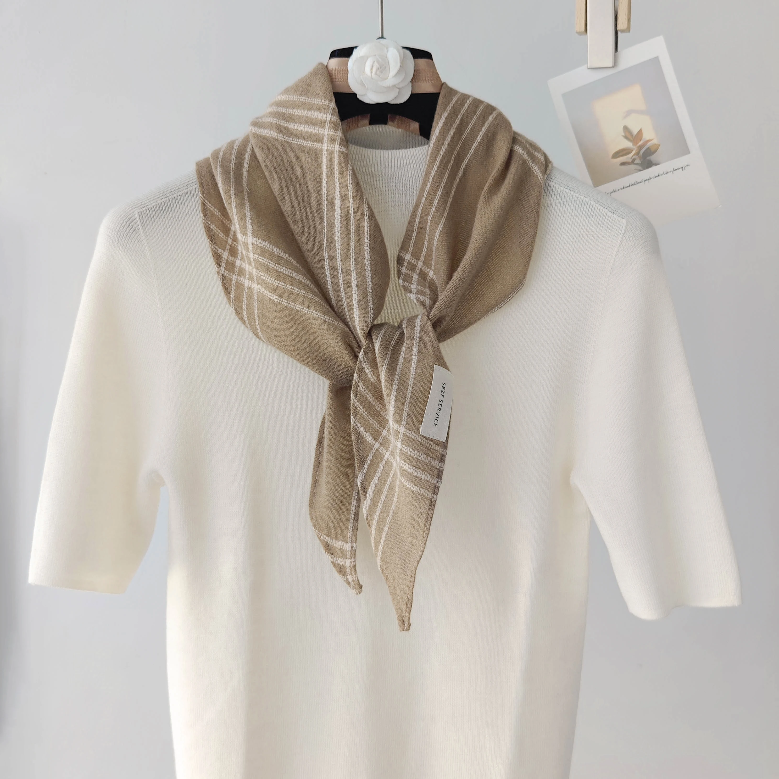 cachecol-feminino-fino-de-seda-xadrez-caqui-protecao-para-pescoco-versatil-estilo-coreano-para-primavera-outono-e-inverno-de-alta-qualidade