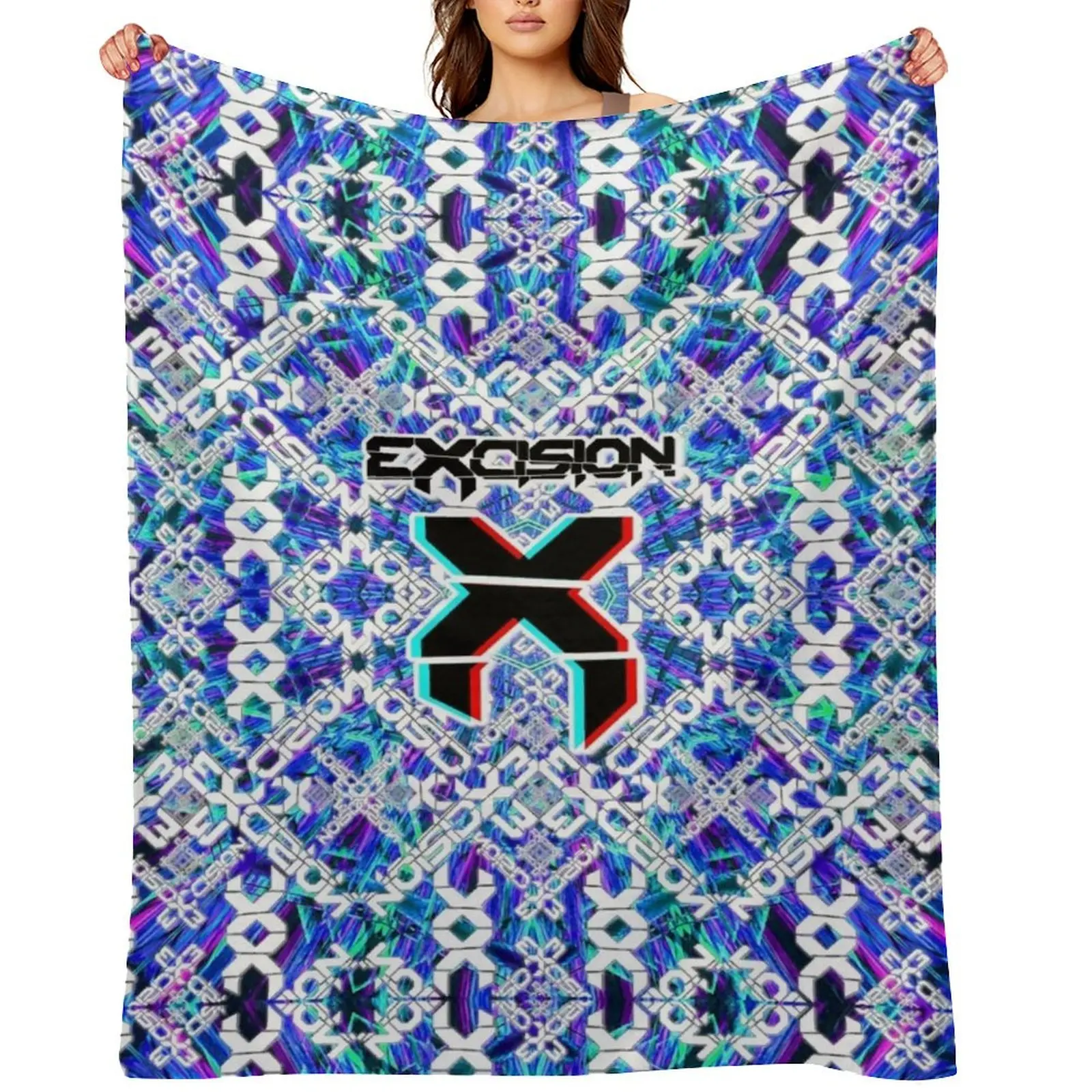 

Copy of Excision Bass Rave Music Festival Design for Mens Womens Unisex Throw Blanket Soft Plush Plaid Thermal Blankets