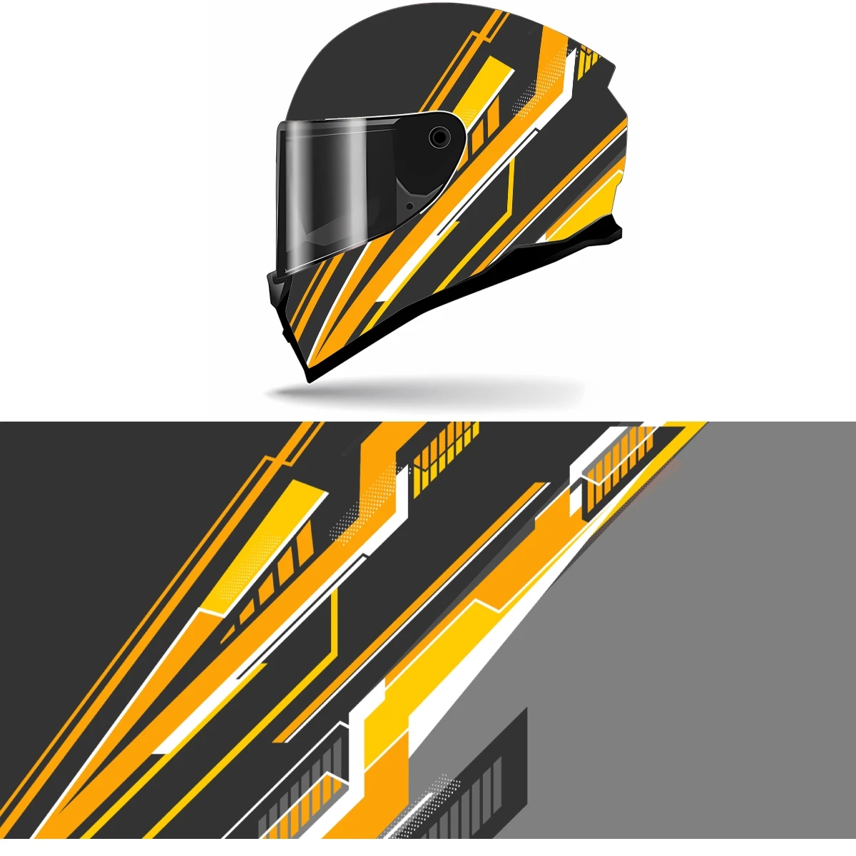 

Striped abstract colorful pattern Motorcycle Helmet Stickers Self Adhesive Racing Custom Helmet Decal Wrap Vinyl Decal Stickers