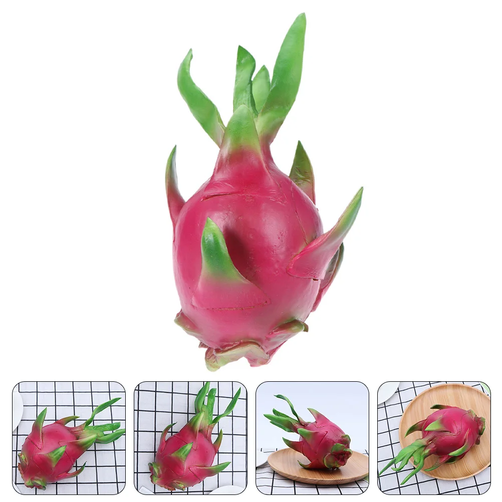 Fake Small Dragon Fruit Model Ornament Home Pitaya Realistic Food Decor Foam Simulation