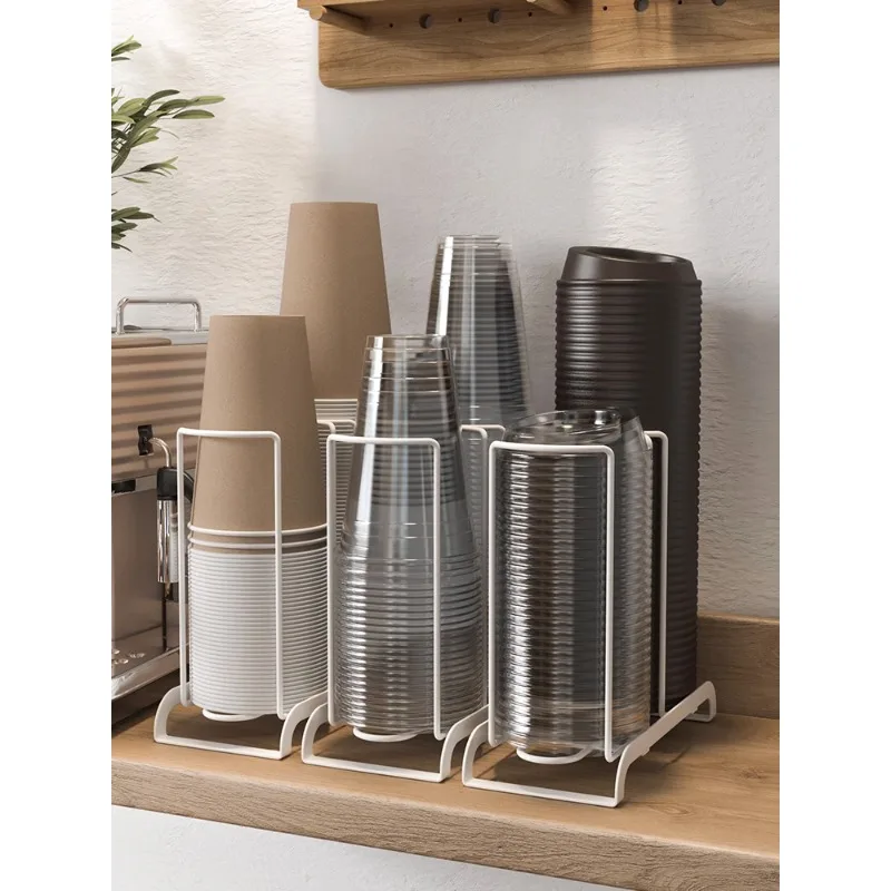 Disposable cup picker, paper cup holder, cup holder, water cup storage rack, net celebrity creative desktop cup storage box