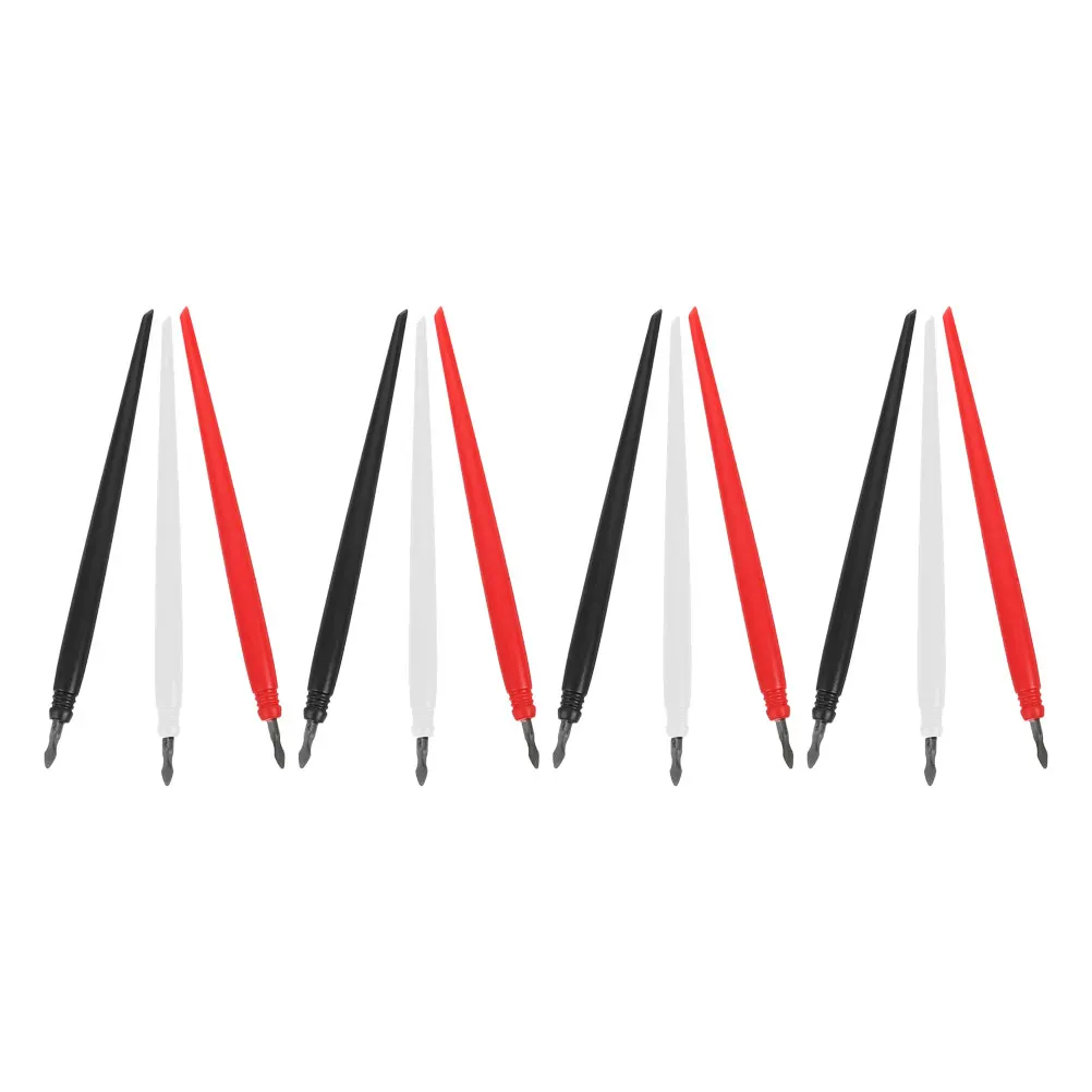 12 pcs Scratch Painting Pens Metal Tip Iron Sticks For Scratch Paper Diy Drawing Tools Art Craft Supplies Scraping Sketching Pen