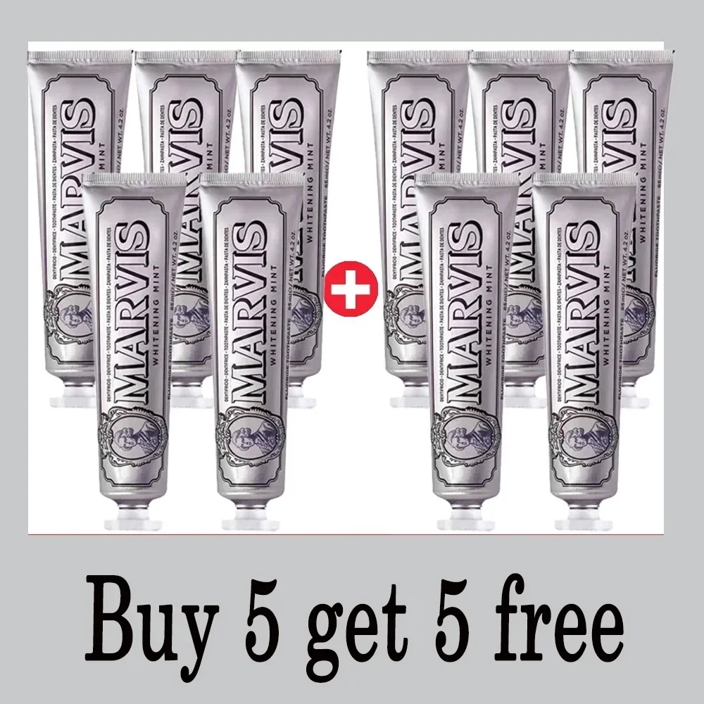 

10PC 85ml Italy Original Marvis Toothpaste Whitening Mint Freshen Breath Remove Smoke Stains Toothpaste Teeth Whitening