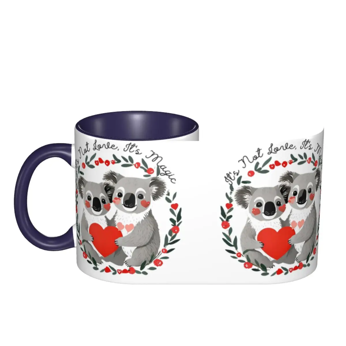 Quirky Valentine's Day Merch Love Redefined Koala Bear Mug Ceramic Coffee Cups Tea Mugs Milk Cup Drinkware Gifts for Woman Man