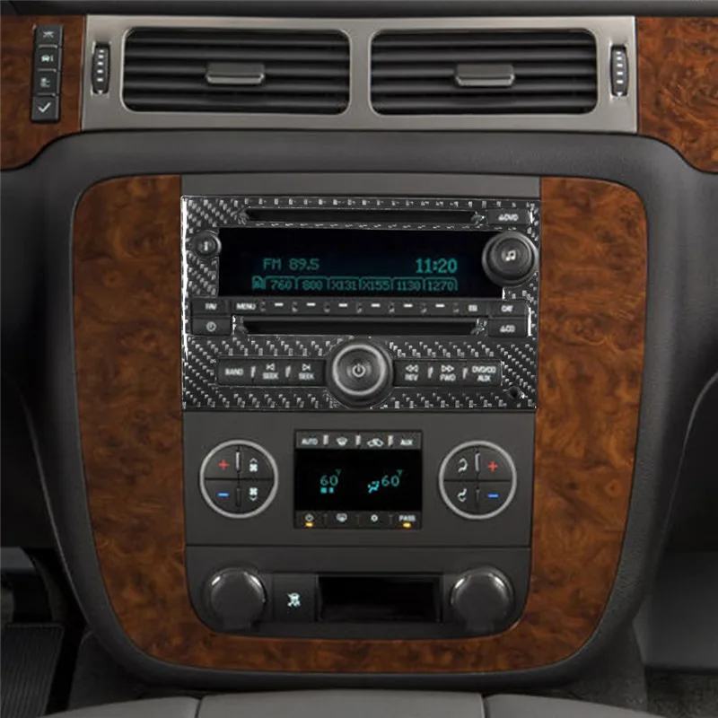 ملصق من ألياف الكربون للديكور الداخلي للسيارة لسيارة شيفروليه تاهو/سوبربان/فالانش/سيلفرادو/جي إم سي سييرا SLT 07-13 ملحقات