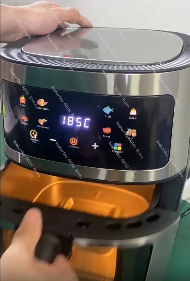 Multifunctional air fryer oven - 8l large capacity stainless steel smart touch screen electric oven for home use