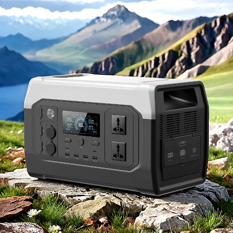 1800W 1024Wh Portable Power Station Outdoor Emergency Lifepo4 Battery Solar Energy Storage Generator Solar Panel Source