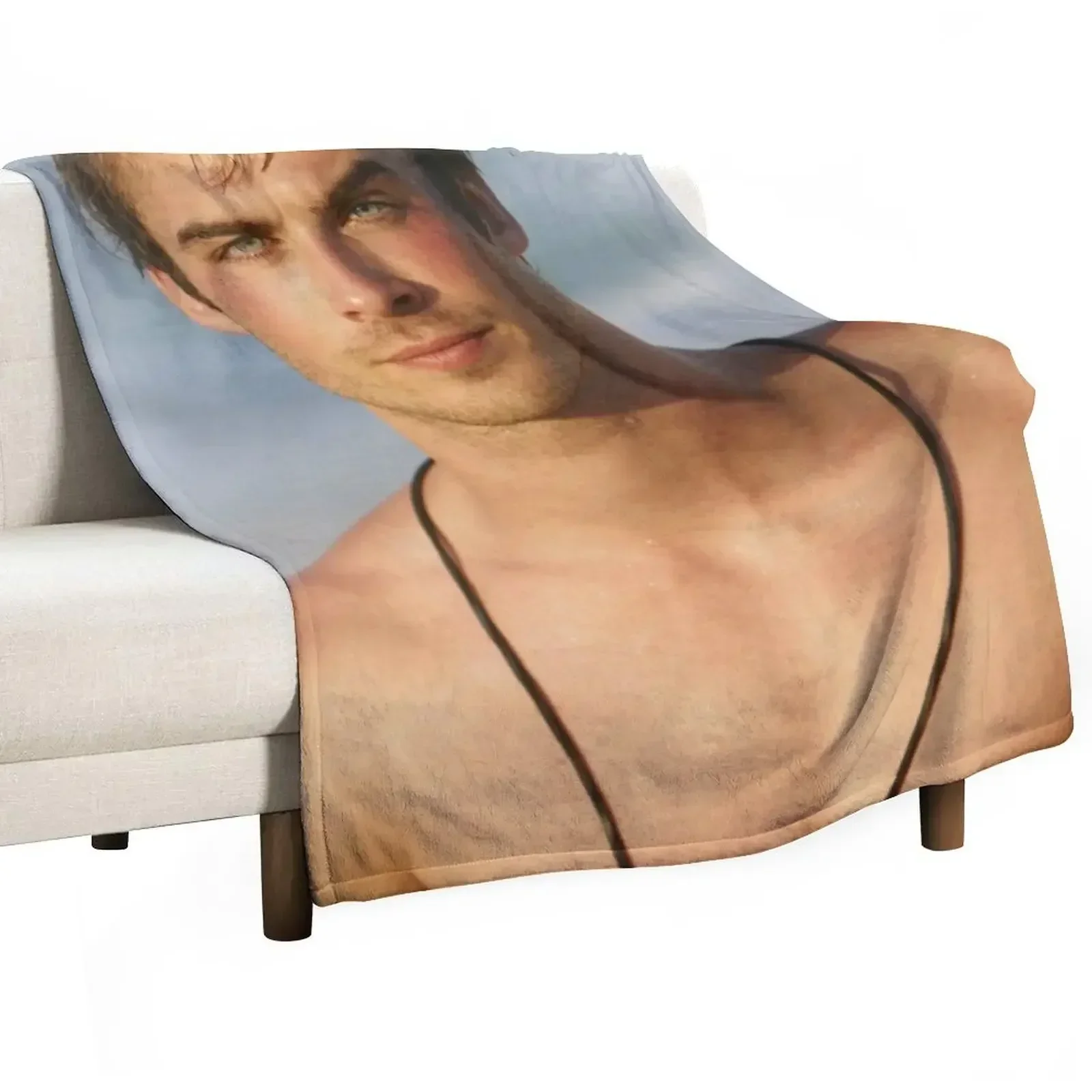 ian damon Throw Blanket Blankets For Bed Stuffeds Fashion Sofas Plaid halloween funny gift Blankets