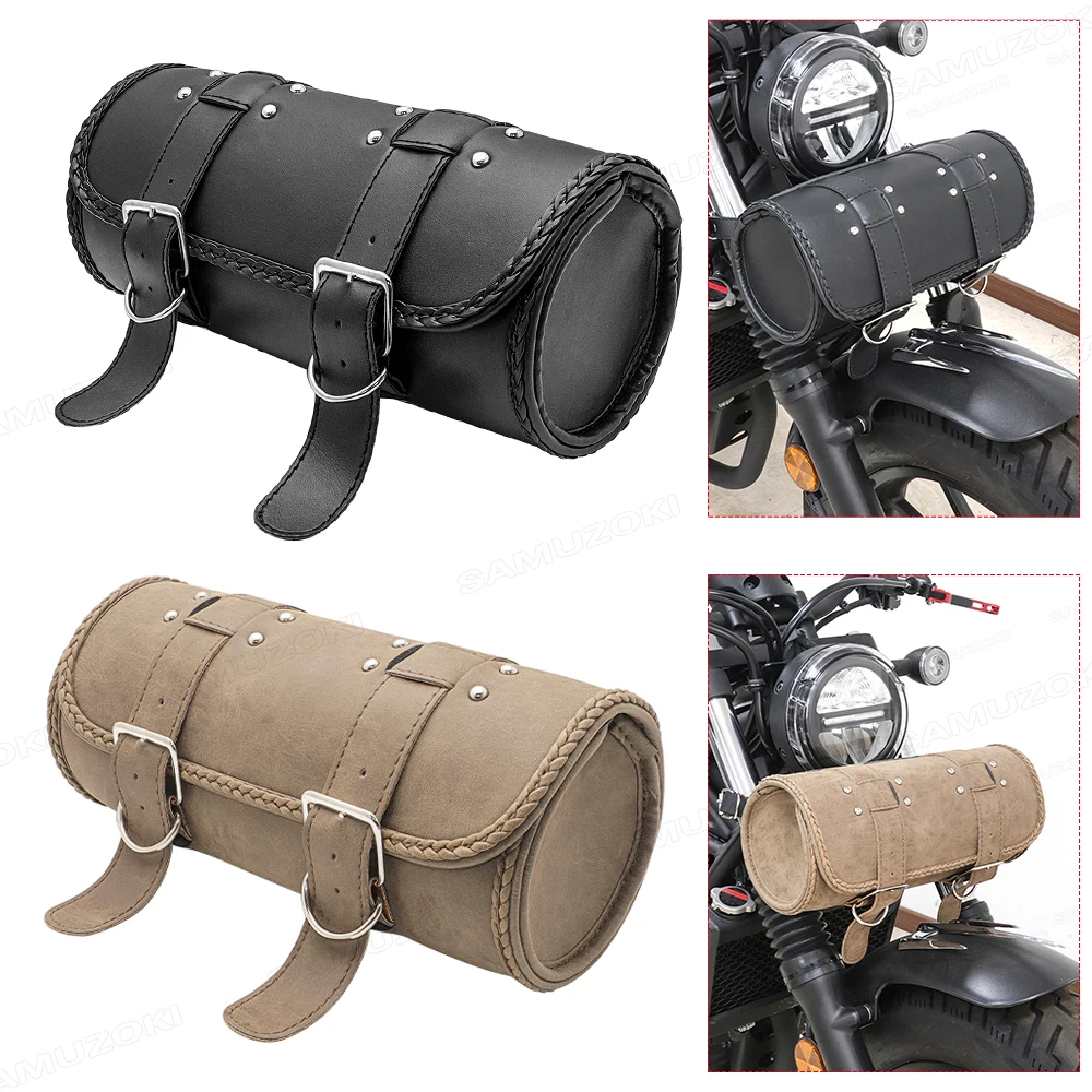 

PU Leather Motorcycle Accessories Moto Backpack Motorcycle Luggage Motorcycle Saddle bag Honda Yamaha Suzuki Harley XL883 XL1200