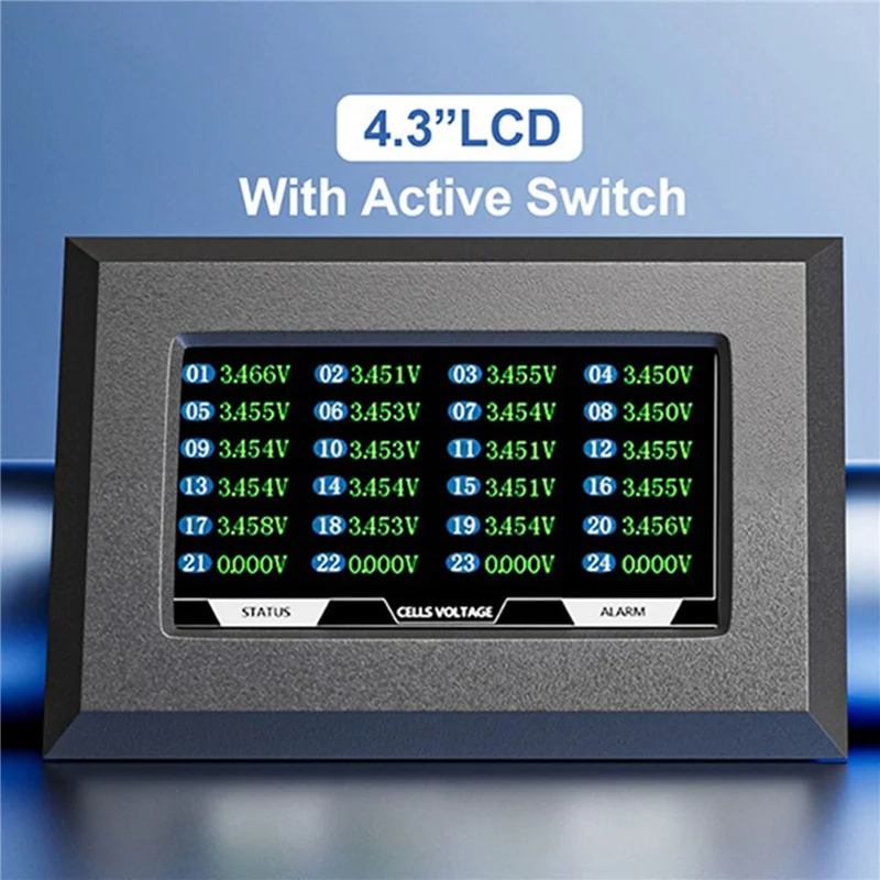 

ABGI-3X BMS Accessory 4.3 Inch LCD Display Screen With Active Switch Monitor For JK Smart BMS