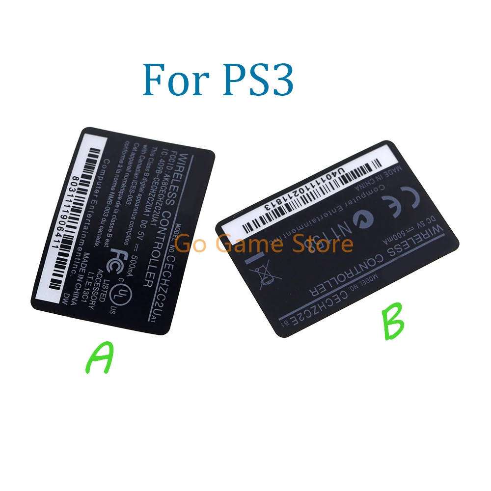 2pcs For PS3 Back Label Housing Shell Sticker Seals for Playstations 3 Wireless Handle Controller Replacement