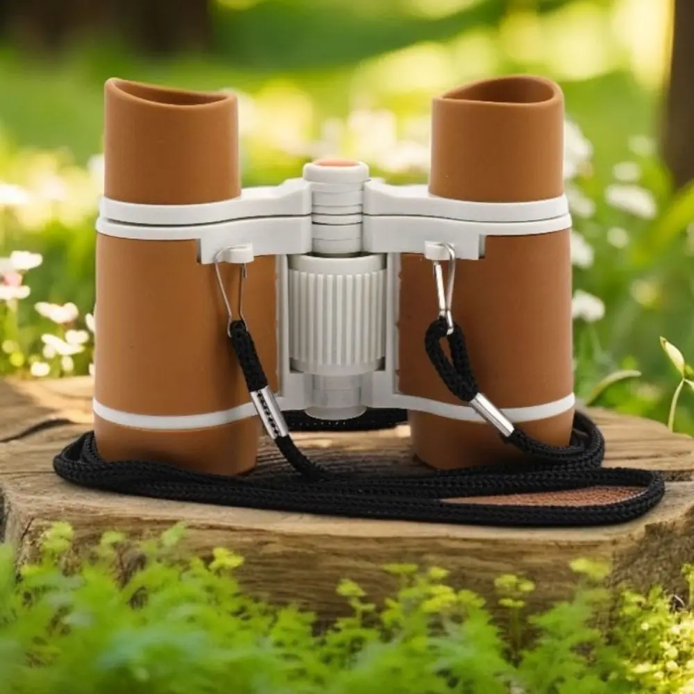 Multicolor Binoculars ABS Plastic Rubber Portable Telescope High Definition Eye Protection Magnifying Science and Education