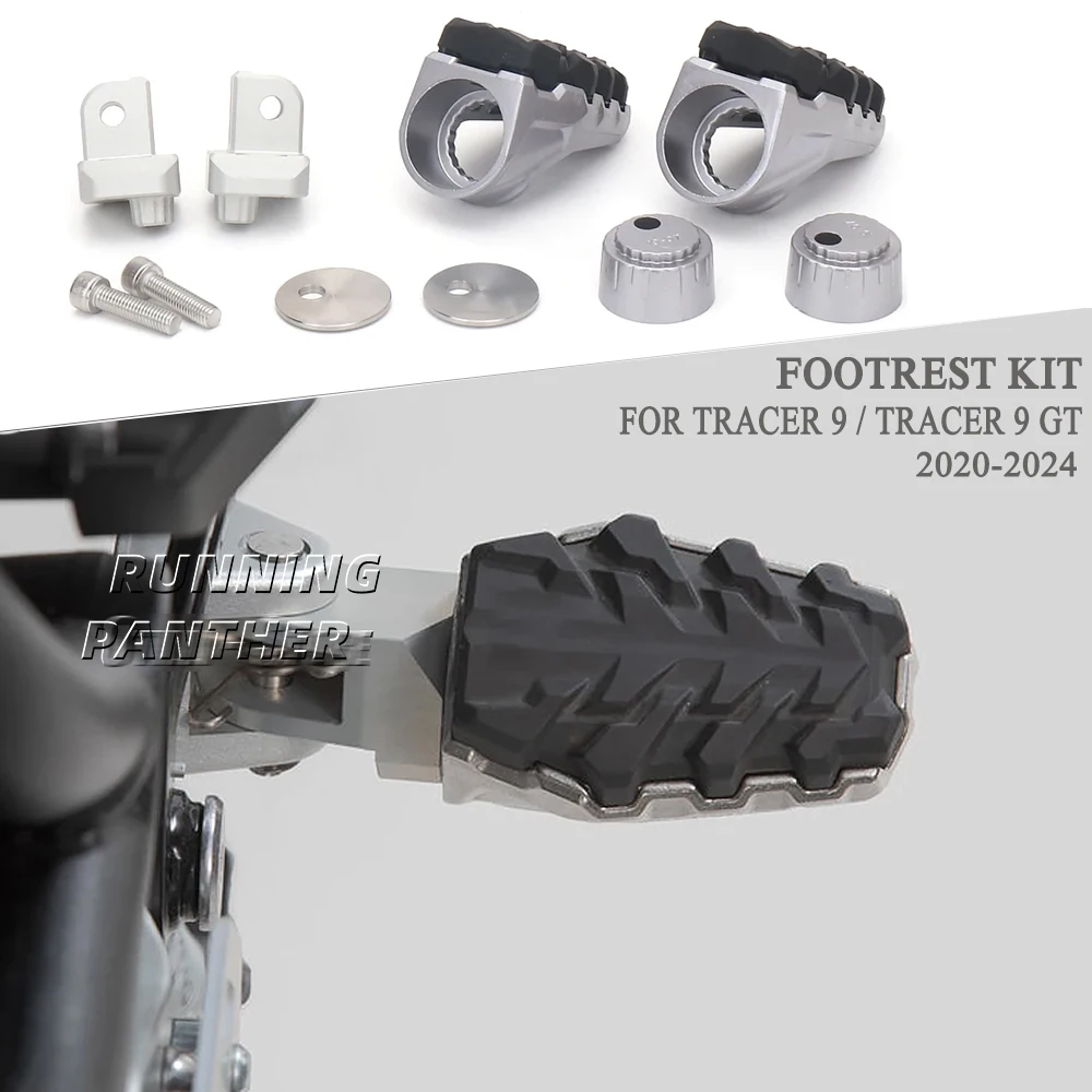 

New Footpeg Kit For Yamaha TRACER 9 Tracer9 Tracer 9 Tracer 900 GT 2020-2024 Motorcycle Accessories Footrest Foot Pegs Pedals