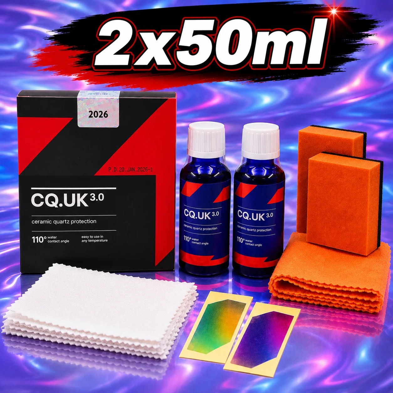 Car Ceramic Coating CAR CQUARTZ UK 3.0 Based Nanotechnology Bonds To Paint Glass Metal and Plastic Paint Care CQ UK 3.0