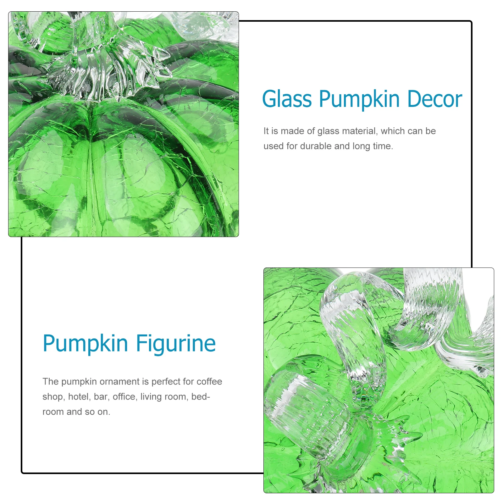

1Pcs Glass Pumpkin Ornament Handcrafted Detailed Desktop Decoration Living Room Bedroom Tabletop Accent Glass Pumpkin Decor