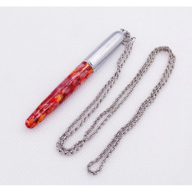 

Целулоидная ручка-роллер A+ Fuliwen с красивым лепестковым узором, поставляется с уникальной цепочкой