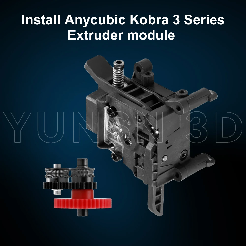 Für Kobra 3 Extruder Upgrade-Zahnrad Nano-Beschichteter Gehärteter Stahl Einteiliges Kit für Anycubic Kobra 3 3D-Drucker Teile Verschleißfestigkeit – Detail 3
