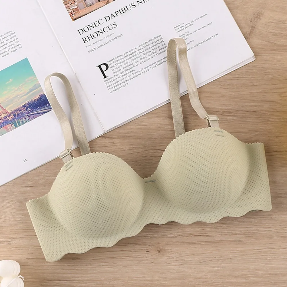 Trendy Comfort Seamless Bra Adjustable Anti-sagging Push Up Bras Lifting Candy Color Pushup Bra Women