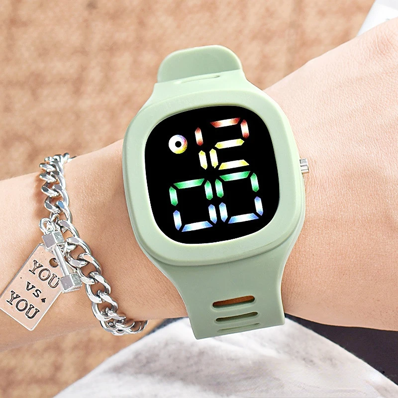 New Square Electronic Watch Men and Women Student Sports Children\'s LED Digital Watch Non-smart Watch Dropshipping