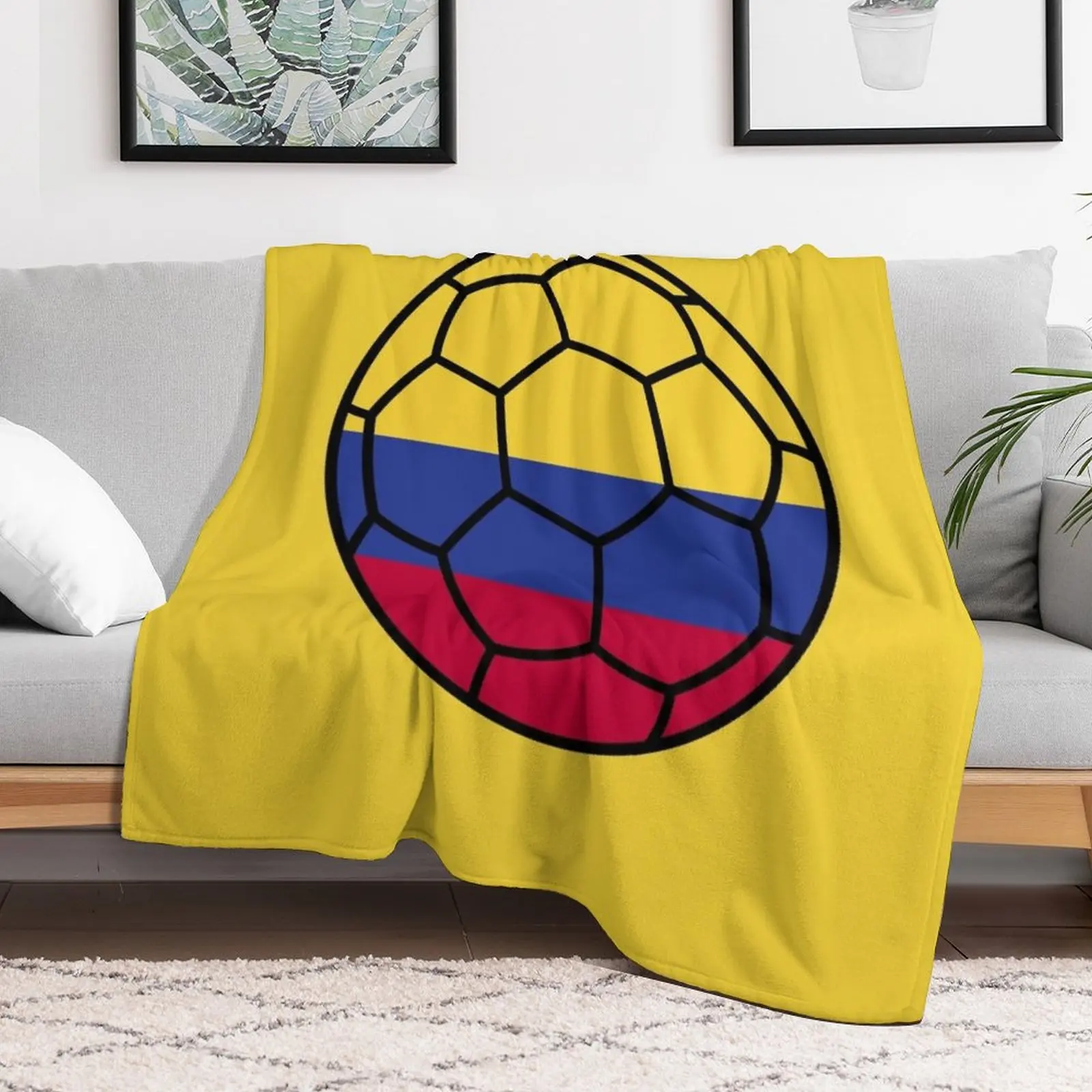 Colombian Football Throw Blanket cosplay anime Winter beds Blankets