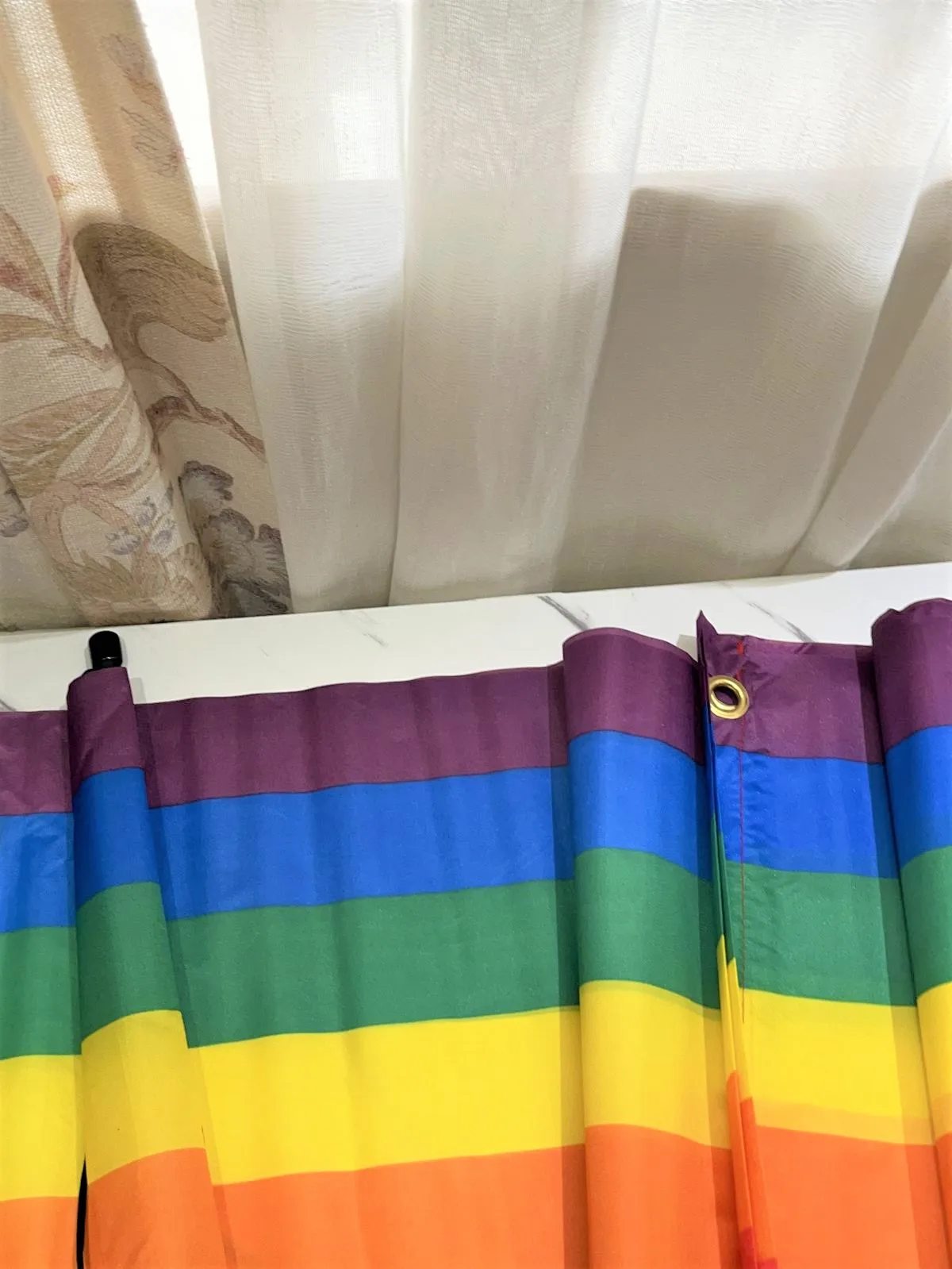 Free shipping 2pcs/set 31*180CM LGBT Flag Colorful Rainbow Gay Pride Peace Flags Hanging banner Indoor Outdoor Decorations