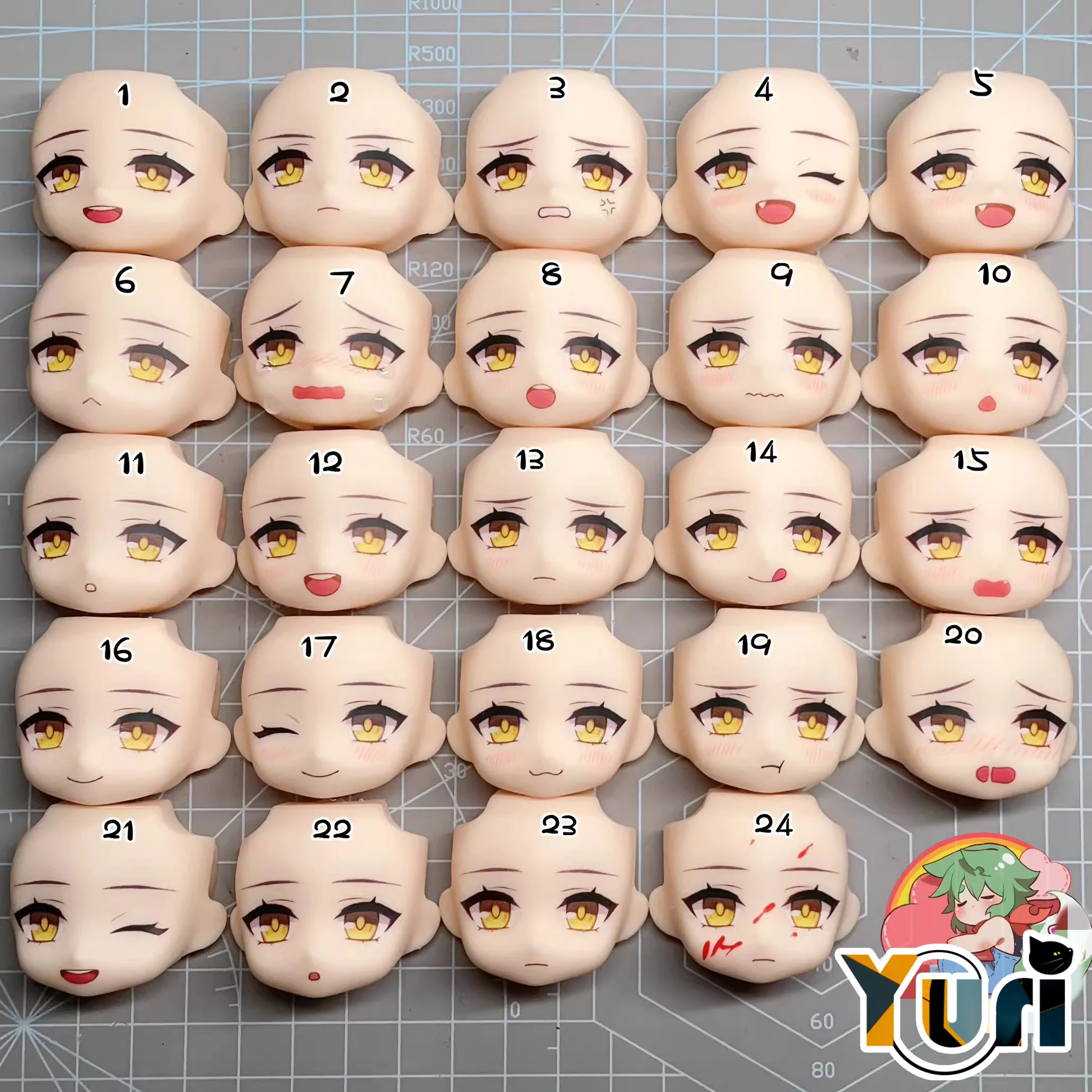 Yuri Game Honkai: Star Rail Trailblazer Stelle Caelus Handmade OB11 Water Paste Face Alternate Face Expression Anime Cosplay C