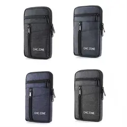 Waterproof Men Phone Pouch with Belt Lightweight Phone Waist Bag Single Double Layer Cellphone Bag Outdoor Phone Storage