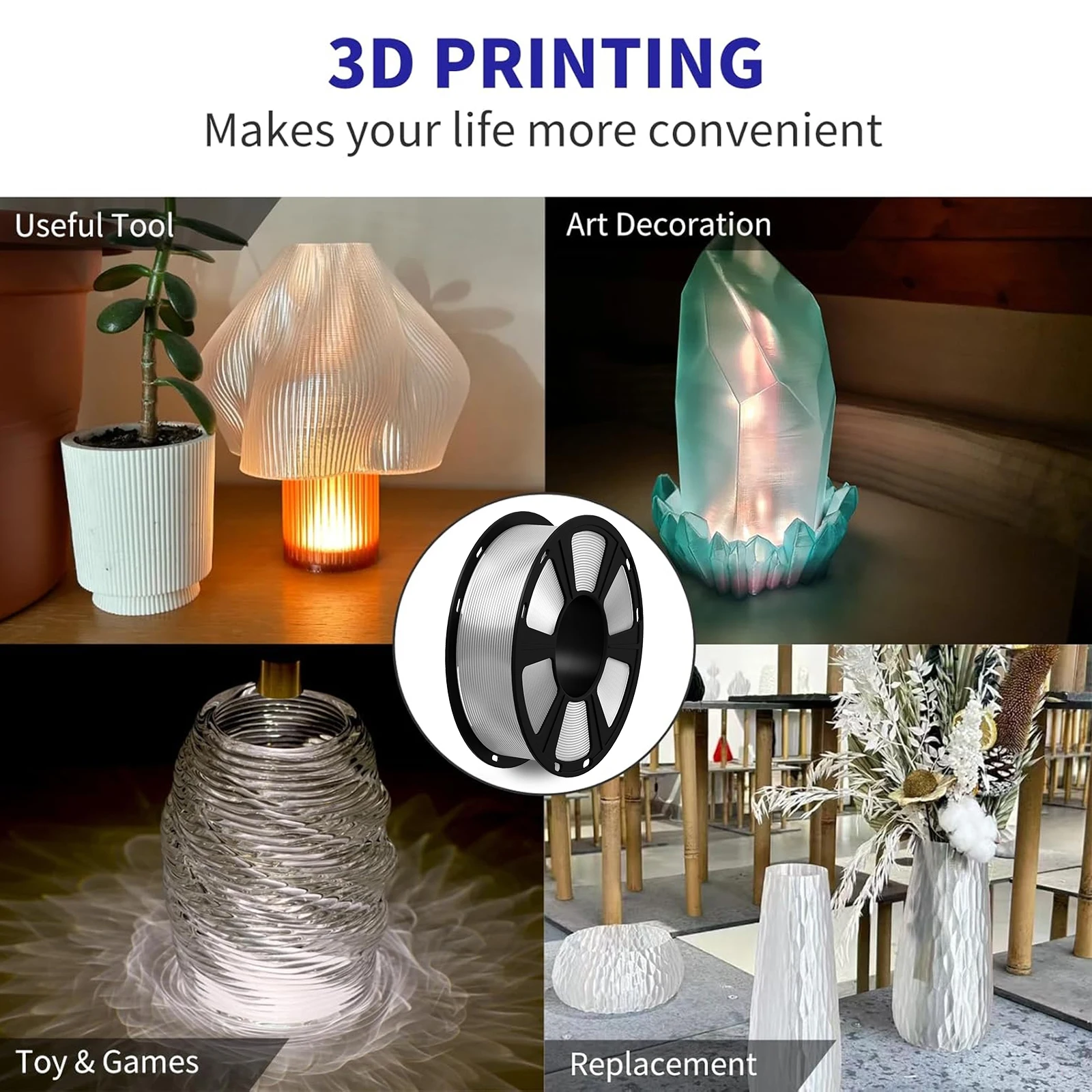 Geeetech Standard PLA Filament 1kg 1.75mm 3D Printer Plastic Material, Accuracy 0.03mm, Free Shipping Fit Most FDM Printer gallery 5