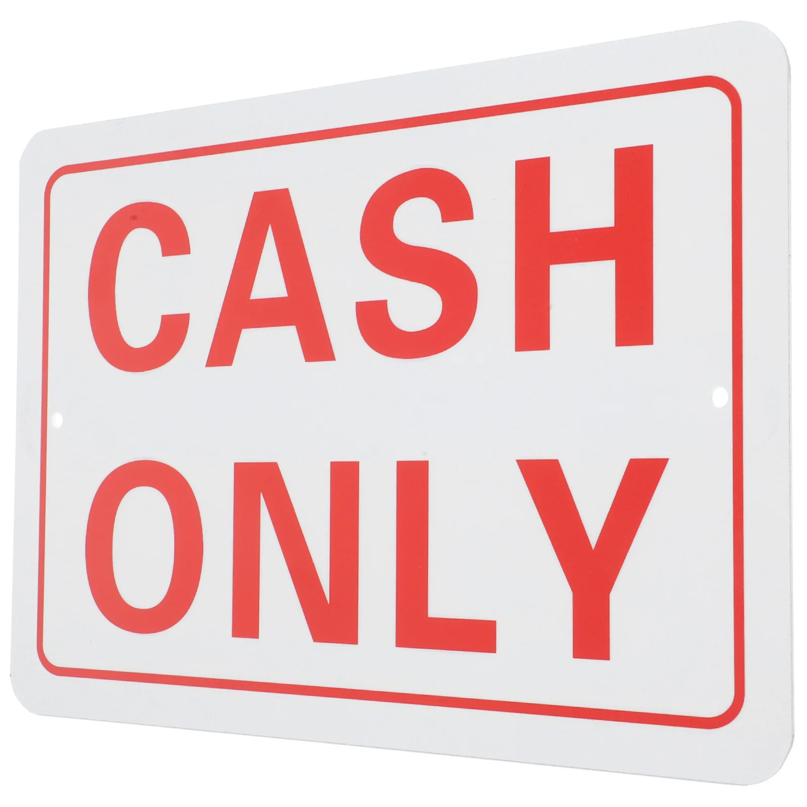 

Sign for Color No Checks No Credit Card Accepted Retail Store Display Business Sign