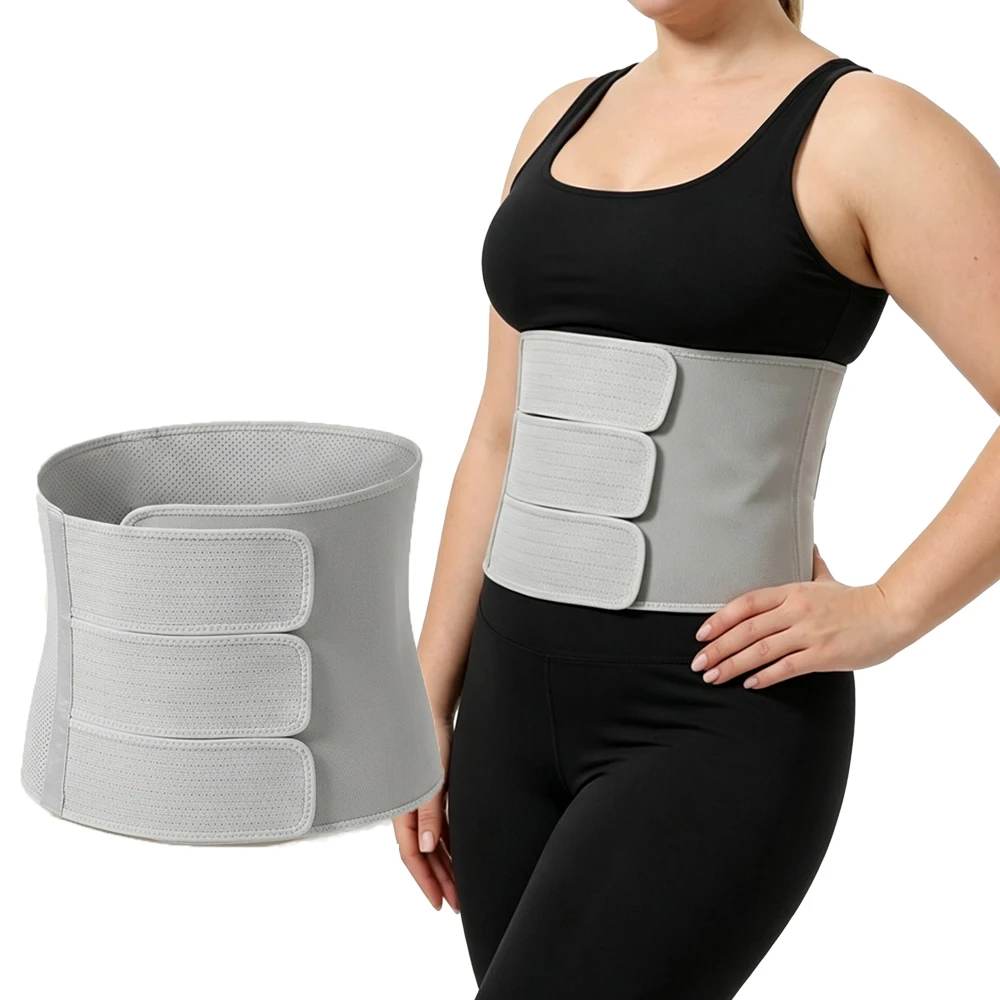 Unisex Waist Trainer Belt, Breathable Sauna Sweat Wrap, Adjustable Tummy Control Postpartum Recovery Workout Back Support
