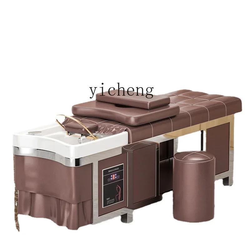 Xl Head Treatment Shampoo Bed Beauty Salon Fumigation Stainless Steel Massage Water Circulation Ear Care Bed