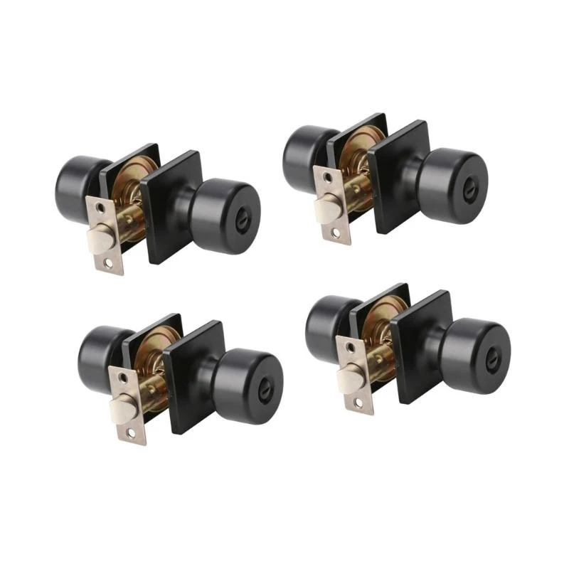 

Practical Door Lock Set With Stylish Knobs Suitable for Rental Properties 601A