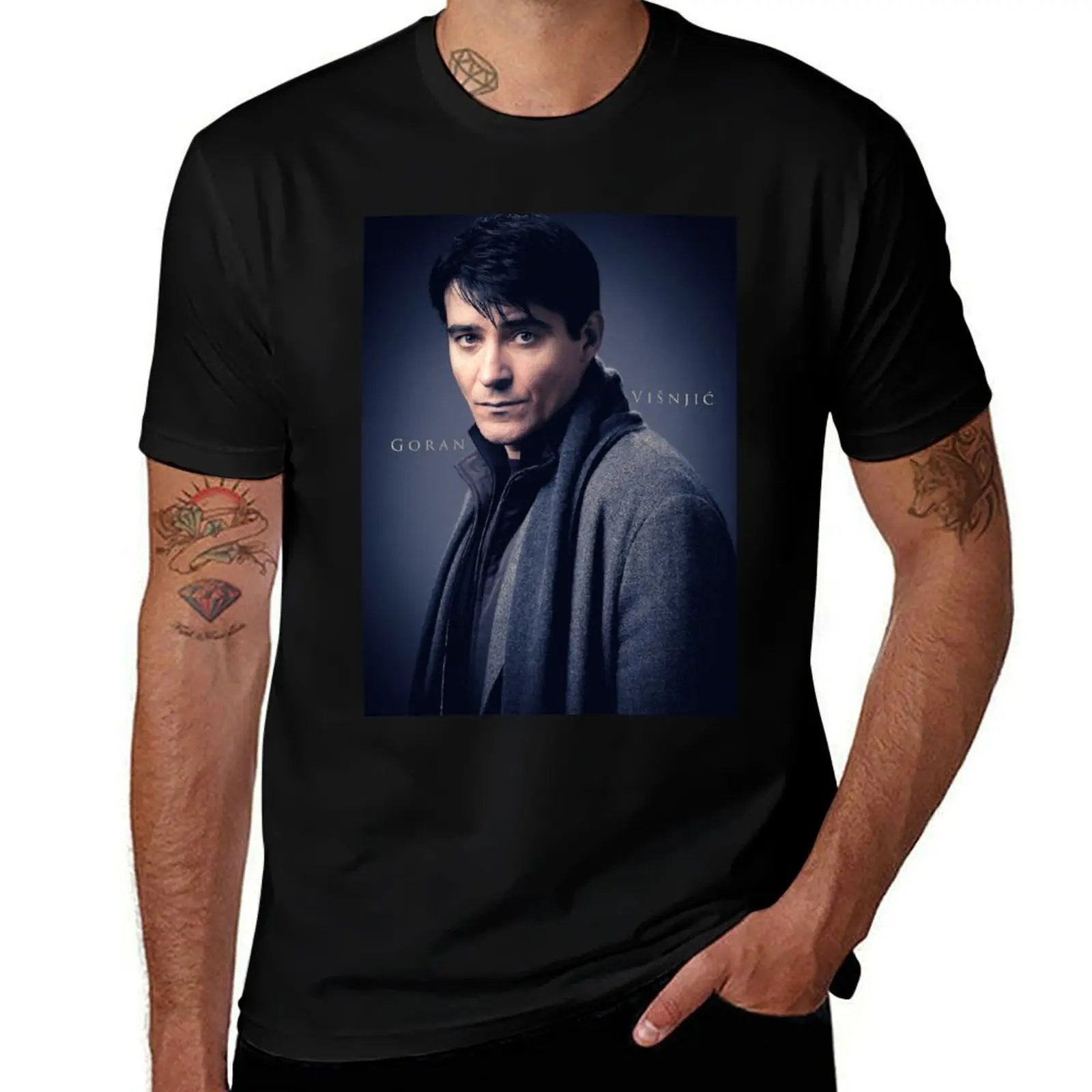

Goran Visnjic T-Shirt t shirt man plain cotton t shirt pack t shirt man designer T-shirt