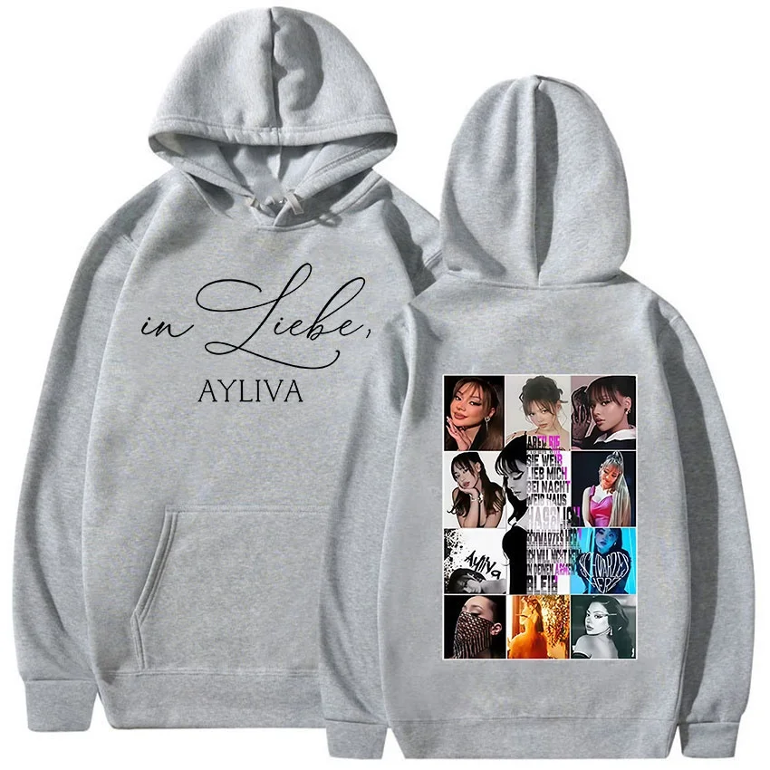 يموت Ayliva ألبوم 2025 الجرافيك هوديي الخريف/الشتاء الرجال النساء خمر موضة اضافية كبيرة قلنسوة من القطن الهيب هوب مروحة هدية هوديي