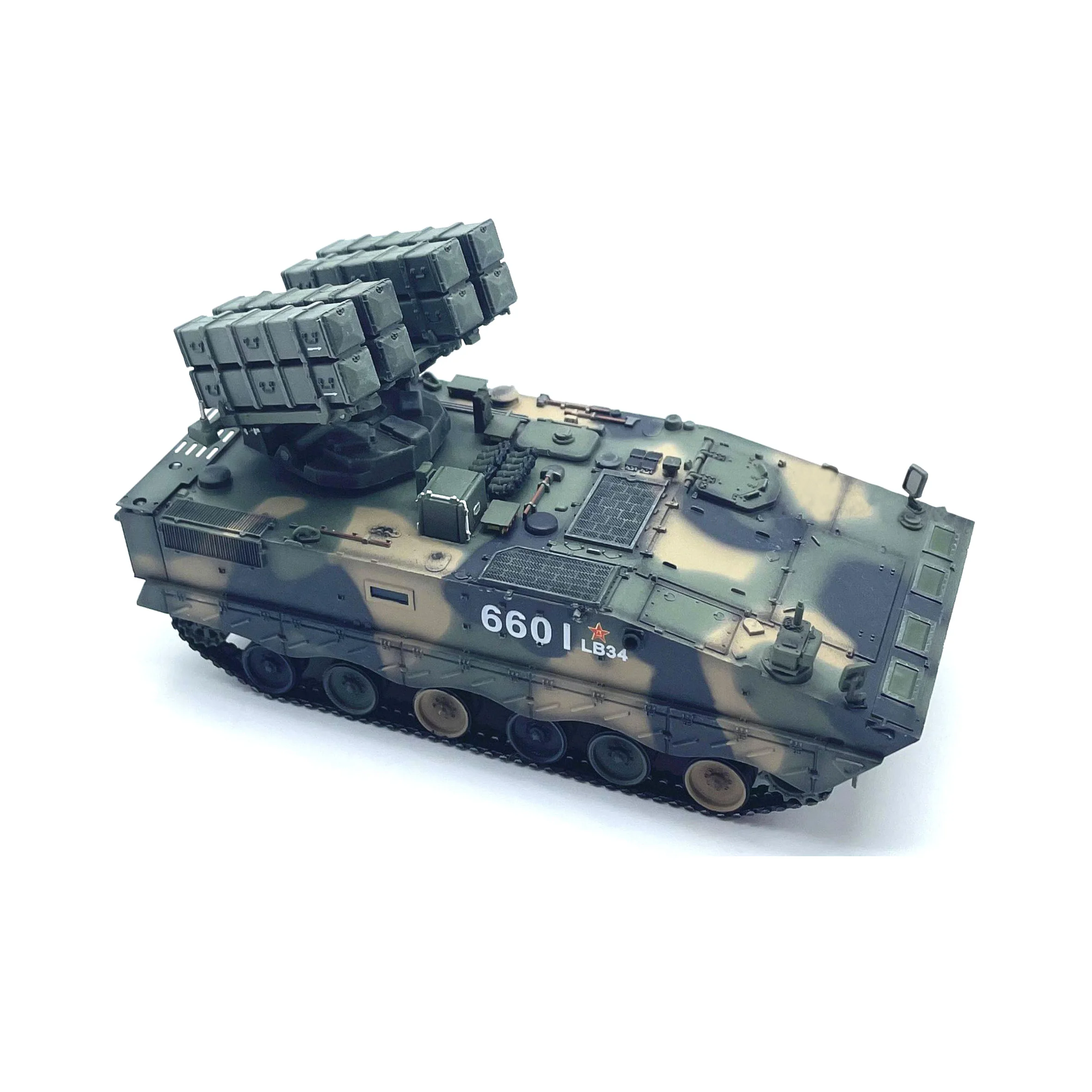 1-72-uns-china-hj-10-launch-vehicle-model-jungle-camouflage-random-vehicle-number-static-finished-product-model