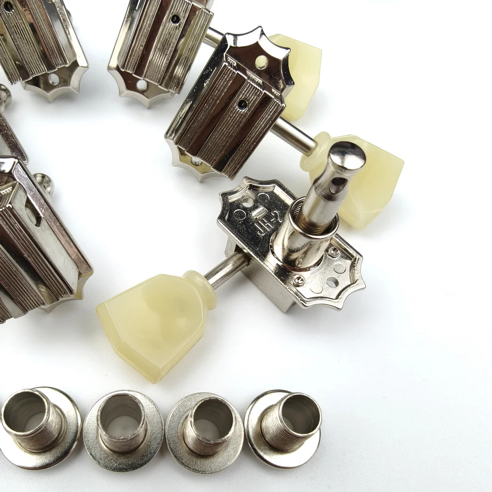 KAYNES 3R3L Tuning Pegs Deluxe Vintage Style Guitar Machine Heads Tuners For 10mm lespaul Guitar Nickle Silver Made in Korea view 2