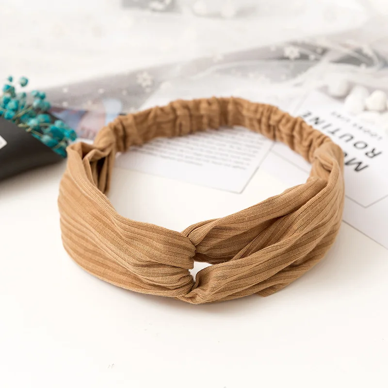 2026 Neues Design Modische Damen Sommer-Stil Stirnbänder Böhmischer Mädchen-Kreuzturban Bandagen-Haarbänder Haaraccessoires – Detail 15