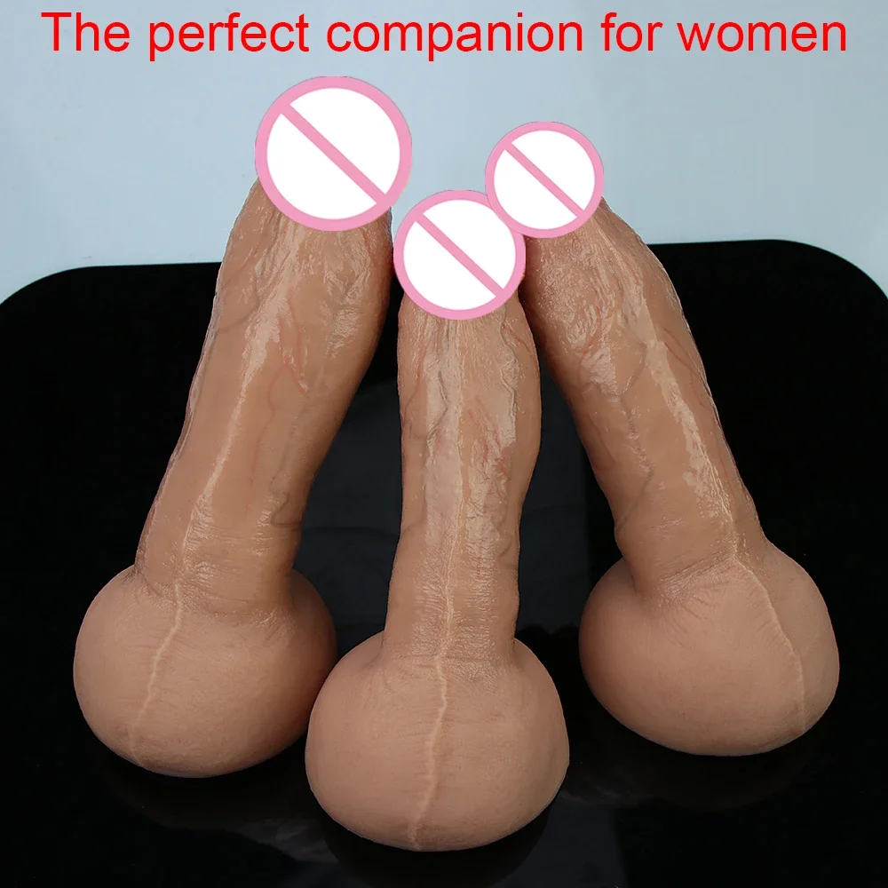 Realistic Dildos Real Man Top Dick G-spot Stimulator Big Penis Suction Cup Silicone Anal Sex Toys For Women Strapon Masturbators