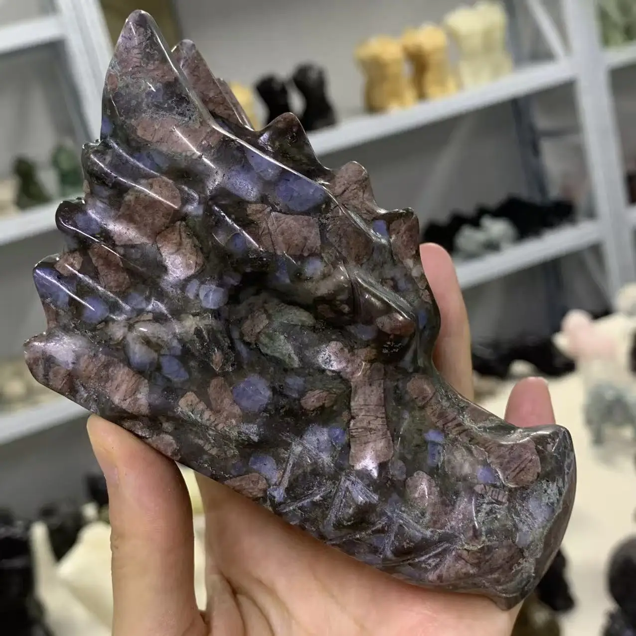 

Natural Red Tourmaline Crystal Quartzdragon Head , Energy Gemstone, Home And Office Decoration, Gift, Demagnetization, Divinatio