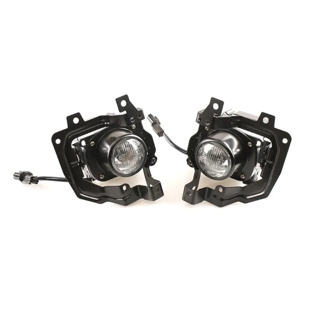 July King Car Fog Lamp Assembly Case for Mitsubishi Lancer 2004 2005, 4300K Halogen Blub + Frame + Harness + Switch