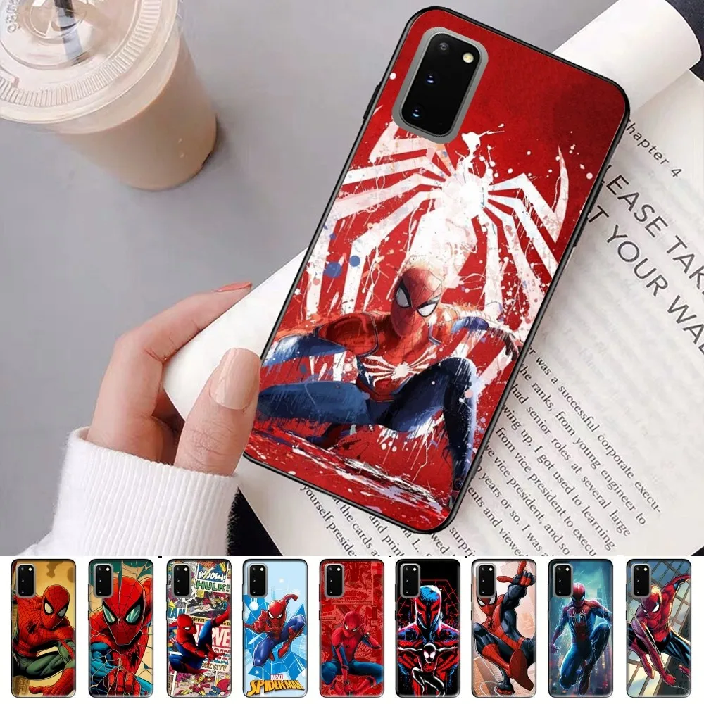 Cartoon M-Marvel S-Spidermans Phone Case For Samsung S 9 10 20 21 22 23 30 23plus lite Ultra FE S10lite Fundas