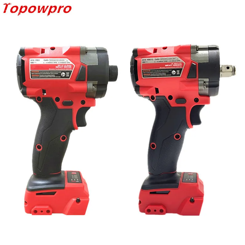 Electric Cordless Wrench Brushless Screwdriver Impact Drill Power Tools Car Truck Repair Compatible For Milwaukee 18V Battery